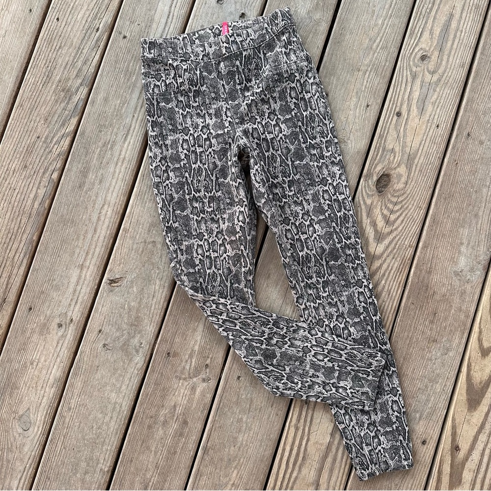 Spanx Python Jeanish Legging Printed Snake Pattern Skinny Pull On Pants S